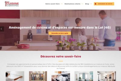 Nouveau site internet - Cuisine & Agencement